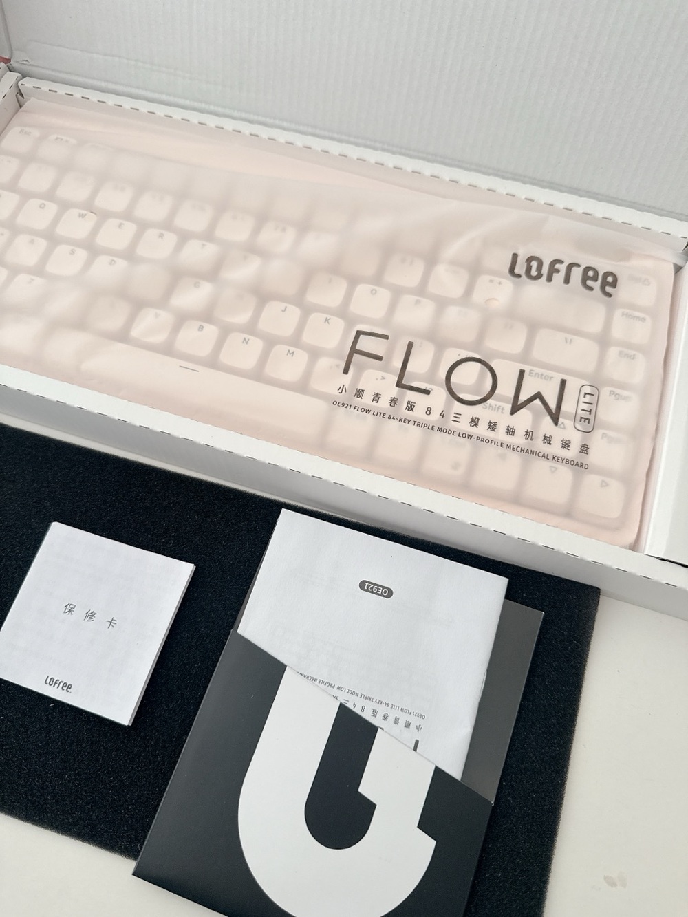 LOFREE Flow Lite Wireless Mechanical Keyboard 84-Key 75% Flamingo Low Profile